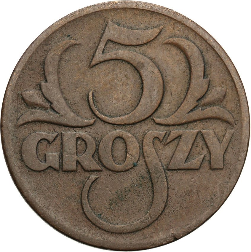 II RP.  5 groszy 1934